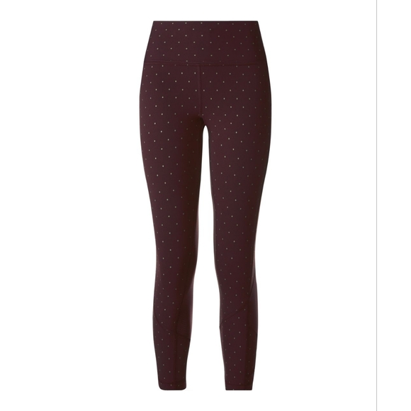 Lululemon Pace Rival CropNight Fall Bordeaux Drama Gold / Bordeaux Drama… - Picture 2 of 12